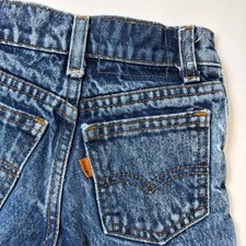 VTG Little Levi  s Toddler 3 Regular Fit Denim Jeans Made in USA Orange Tab