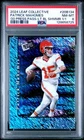 2024 LEAF COLLECTIVE 2000 PRESS PASS PATRICK MAHOMES BLUE SHIMMER #1/1 PSA 8