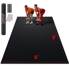 Large Exercise Mat for Home Workout,12'x6  /10'x6'/9'x6'/8'x6'/7'x5'/6'x4' 7m...