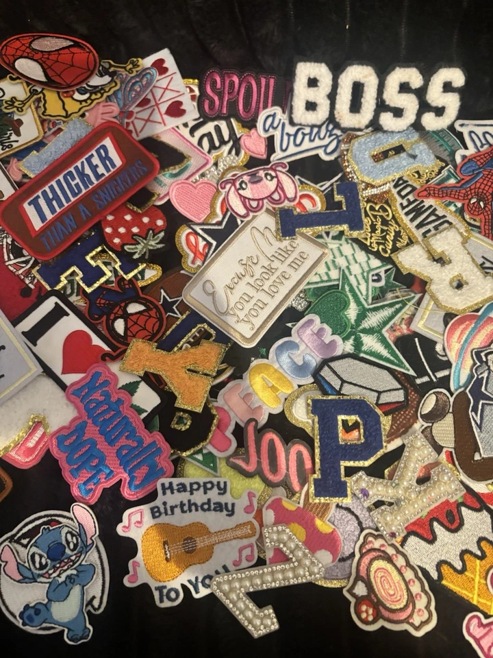 20pcs/lot random mix high quality embroidered iron on applique patches fashion - Image 3 of 4