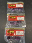 Zoom Salty Pro Chunk Lot Of 3 Packs Purple Shad