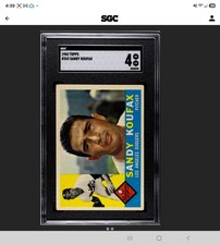 1960 Topps Baseball Sandy Koufax #343 SGC 4  Just GradedDodgers Nice💥💥💥💥