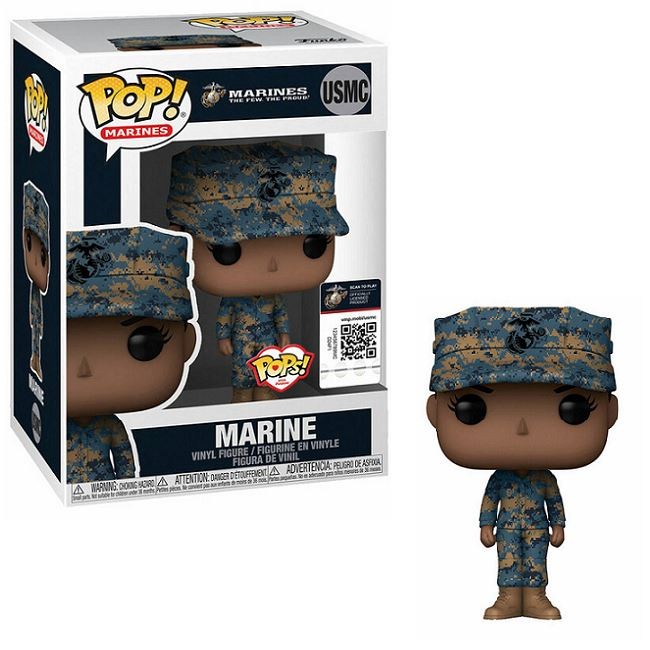 Mujer Marina #Usmc - ¡Marines Funko Pop! Marines [Cammies Afroamericanos]