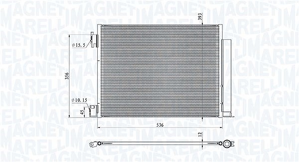 Magneti Marelli Kondensator, Klimaanlage U.A. FüR Dacia, Nissan, Renault-image
