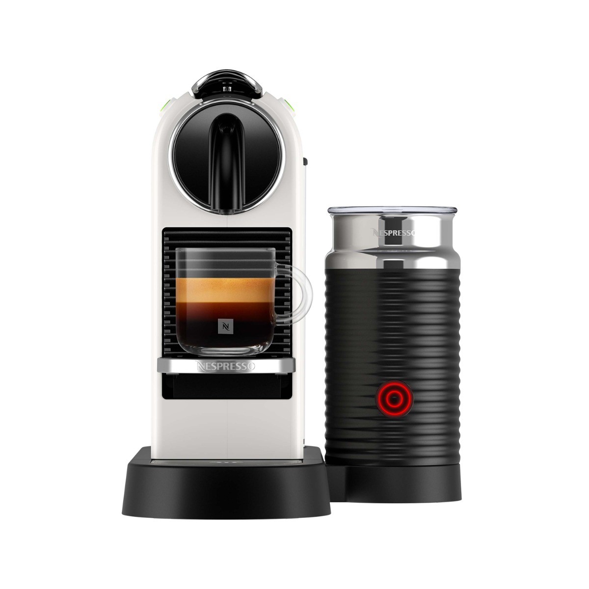 De'Longhi Nespresso Citiz Coffee Machine with Milk Frother - White