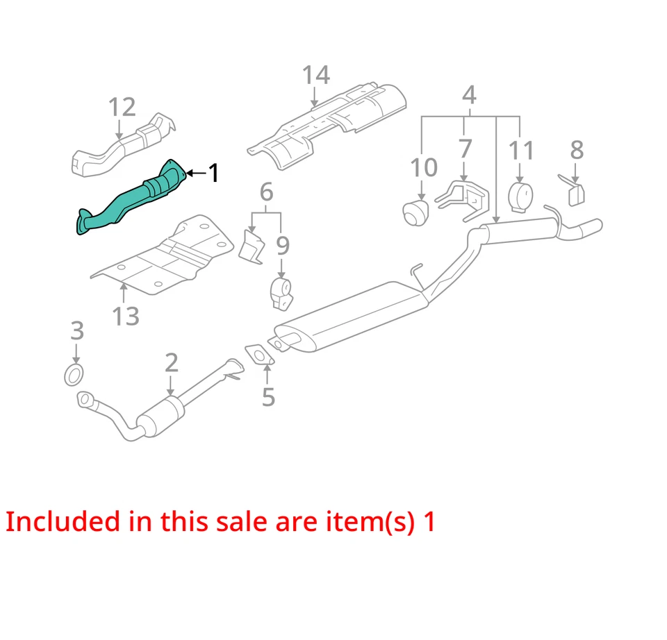 GM PIPE ASM-EXH C/OVR 24507946 NUEVO OEM 24507946 Foto 3 de 4