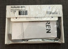 NUOVO porta rotolo wc vintage 1999 IKEA HJALMAREN bianco e metallo