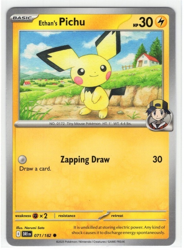 071/182 Ethan's Pichu - Destined Rivals - NM/M