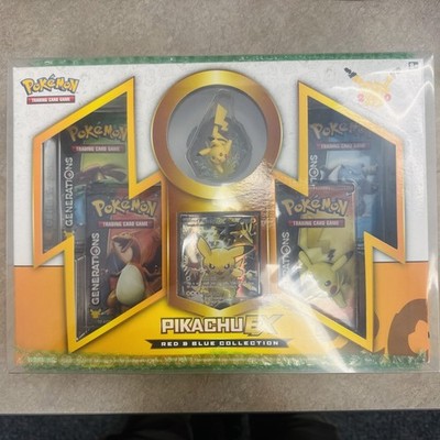 Pikachu EX 2016 PSA 10 レッド＆ブルーコレクション 402972) Pokemon 2016 Pikachu EX Red & Blue Collection Box