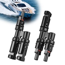 Y Branch Connectors Solar Panel Parallel 1 Pair Adapter Cable MMF FFM UK
