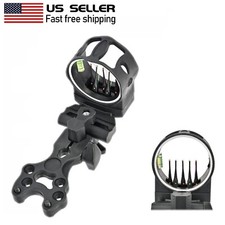 Compound Bow Sight 0.019" Optical Fiber 5 Pin Adjustable LED Sight Micro Archery