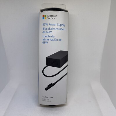 Microsoft Surface 65W Power Supply Q5N-00001 Unused OPEN BOX OEM Genuine Part