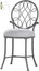 hillsdale omalley vanity stool, gray