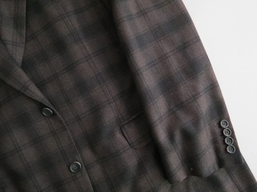 Recent Brioni Italy "Palatino" bold check two button side vent sport coat 48 L - Picture 5 of 8