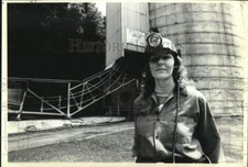 1976 Press Photo Libby Lindsay, one of first female coal miners - noc41511
