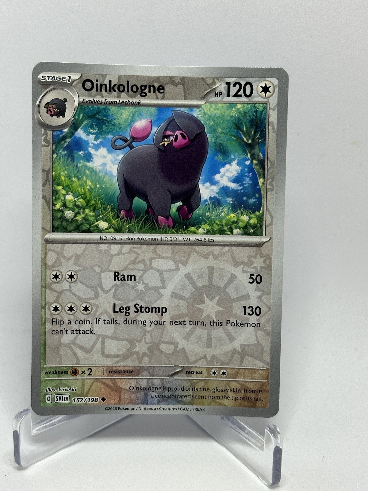 Reverse Holo Oinkologne 157/198 Uncommon Scarlet & Violet Base Set Pokemon TCG