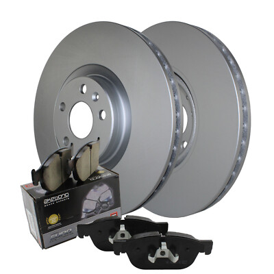 Front Brake Kit 345mm Disc Rotors Akebono Ceramic Pads For S60 S90 V90 XC40 XC90