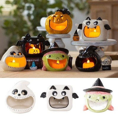 Cartoon Halloween Süßigkeitenschale niedliche Fledermaus Kerzenhalter Geschenk