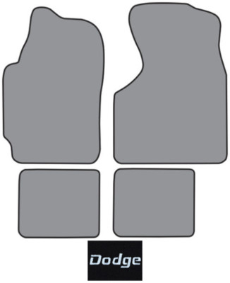 1985-1989 Dodge Lancer Cutpile Carpet Logo Floor Mat 4pc