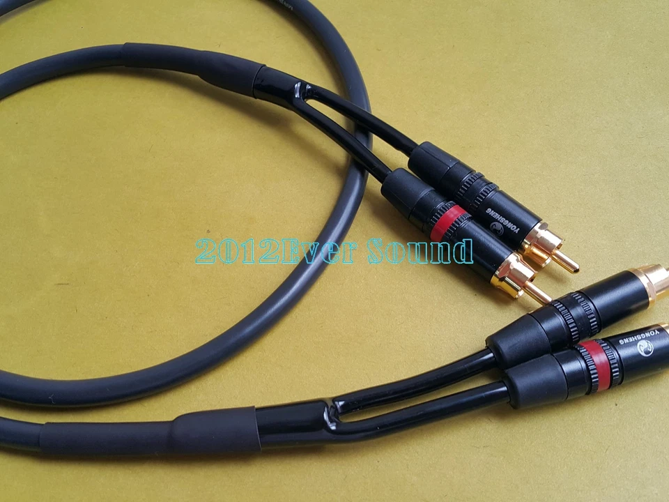 HIFI Japan Made Pure Copper RCA Audio Cable Gold Plug interconnect analog - Image 3 of 4