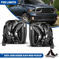 Fog Lights For 2013 2014 2015 2016 2017 2018 Dodge Ram 1500 Pickup Bumper Lamps