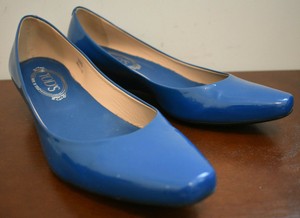 cobalt blue shoes low heel