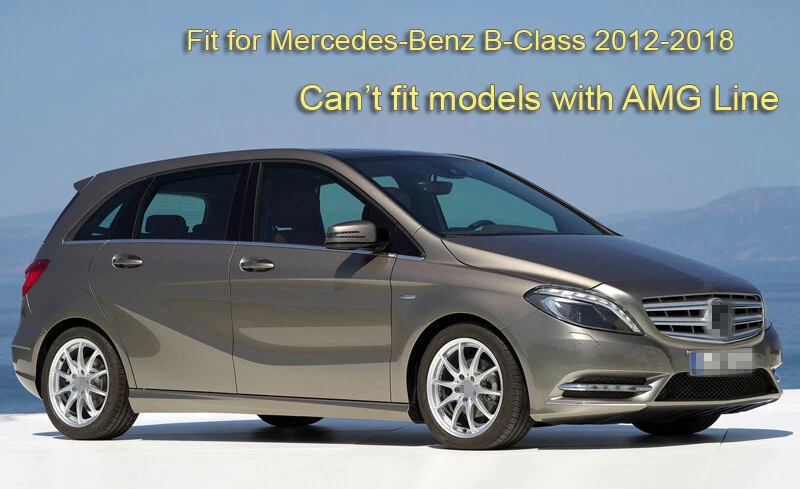 4 Mudflaps Splash Guards Fender Car Mudguard for Mercedes-Benz B-Class 2012-2018 - Image 2 of 4