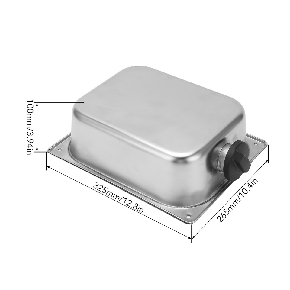 7L Air Diesel Heater Fuel Tank Oil With Cap Silver Strong Hard For Car