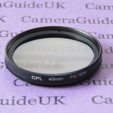 CPL 43mm Polfilter für Canon Panasonic Sigma Nikon Sony Objektive