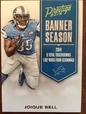 2016 Prestige Football Banner Season Joique Bell No21