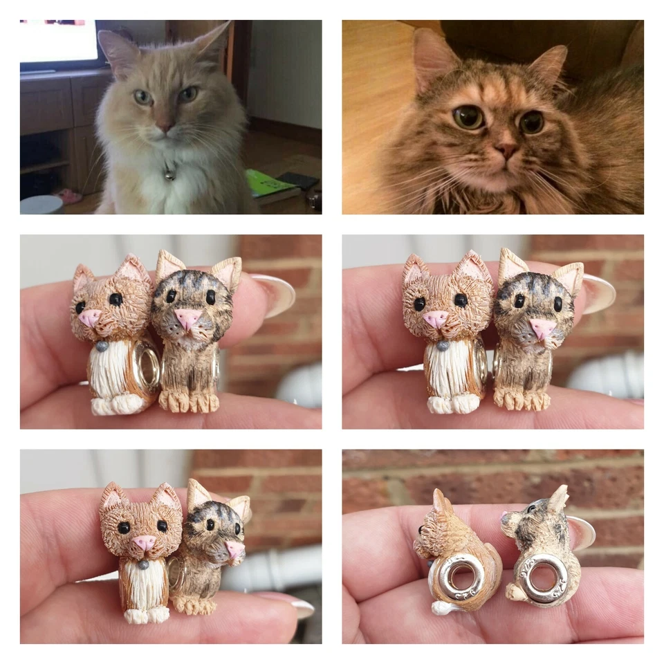 MINI CÃO personalizado para animais de estimação joias presente pingente pulseira miçangas PANDOR - Imagem 4 de 4