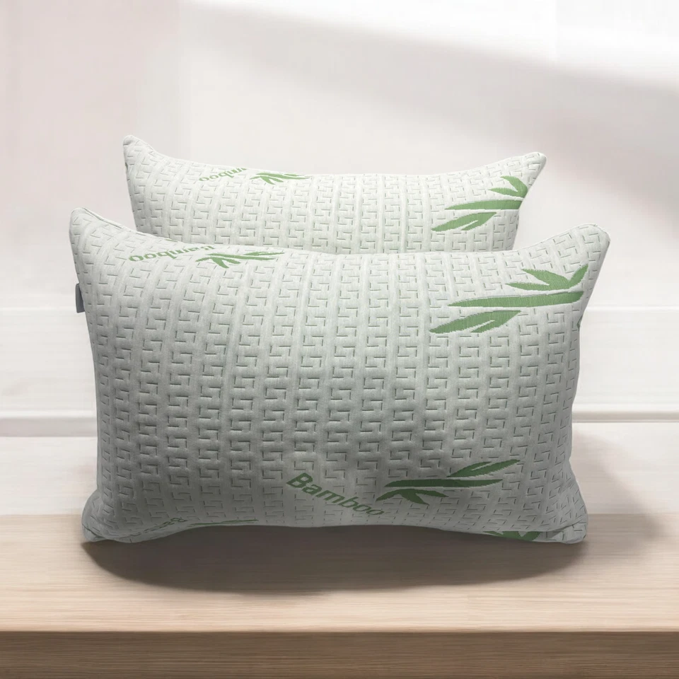 BHS BAMBOO Large Soft Pillow Bounce Back Firm Deluxe Hollow Fibe Pillows UK - Image 3 of 4