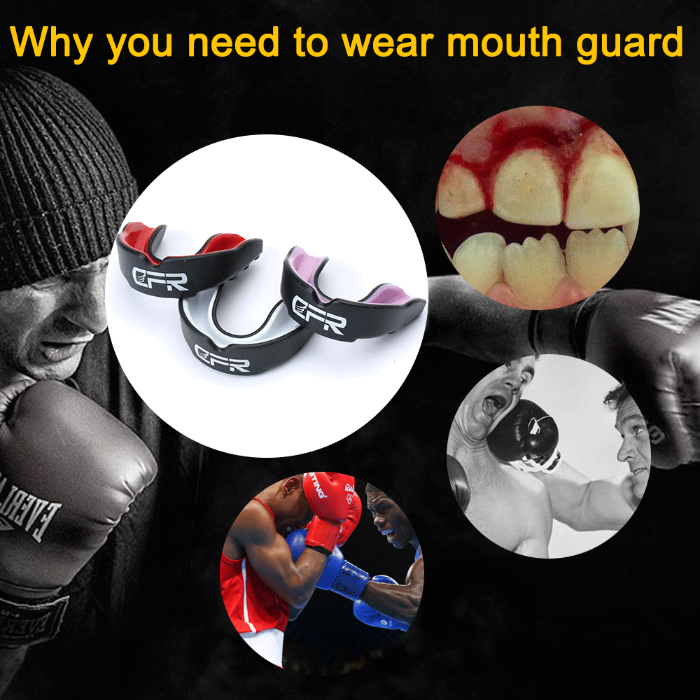 EVA Gum Shield Mouth Guard Shield Boxing MMA Rugby... - Grandado