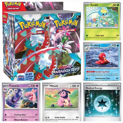 Pokemon Paradox Rift PAR EN Single Cards No Holo Near Mint In Sleeve