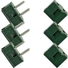 6 Pack Male & Female Zip Plugs Slide-On Connector Outlet SPT-1 125Volt 10AMP 3ea