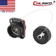 2 Pin Power Signal Circular Connector Male Panel Mount Socket Waterproof IP67