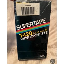 VINTAGE RADIO SHACK SUPERTAPE T-120 VIDEOCASSETTE TAPES 3- PACK NEW