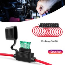 10x KFZ Sicherungshalter Flachsicherung Halter ATC ATO 12V f&uuml;r Auto LKW bis