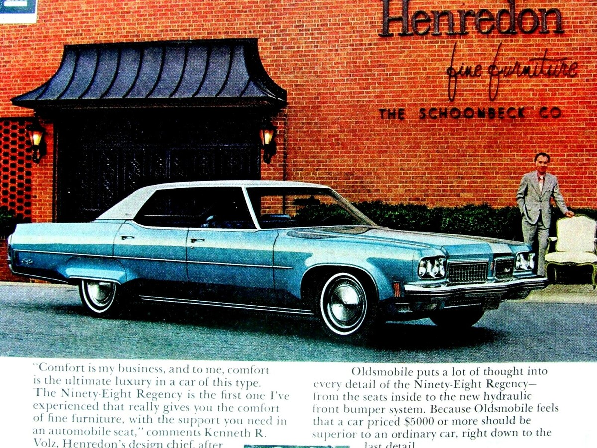 1973 Oldsmobile Ninety Eight Regency Vintage 4 Door HT Blue