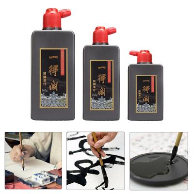 Schwarze Kalligraphietusche Kunstwerke Pinsel Malerei flüssige Sumi Tinte Pinsel Tinte