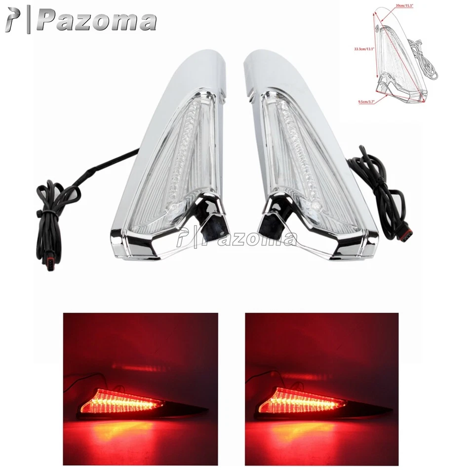 Saddlebag LED Light Running Lights & Turn Signals For Honda Gold Wing Tour 2018+ - Image 3 of 4