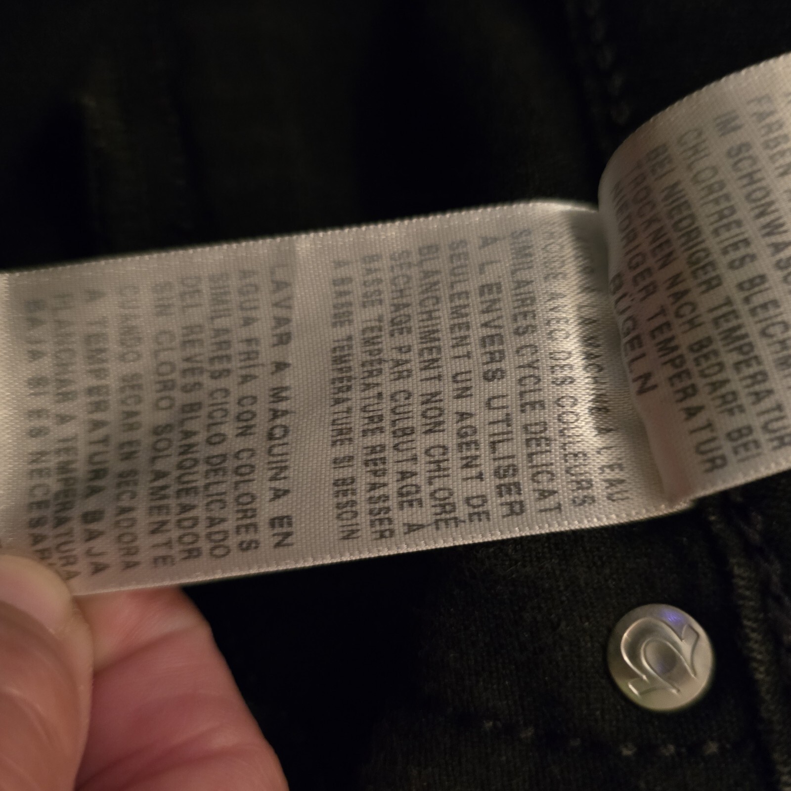 True Religion DIBD Quest Black Legging Jeans Size 32 RN#112790 Destroyed Knees thumbnail 9