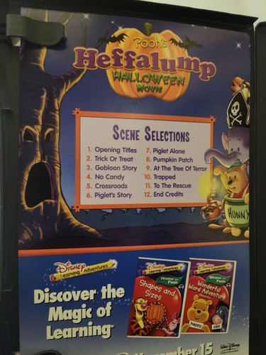 Pooh's Heffalump Halloween Movie DVD Lumpy's First Halloween DVD Disney RARE - Picture 3 of 6