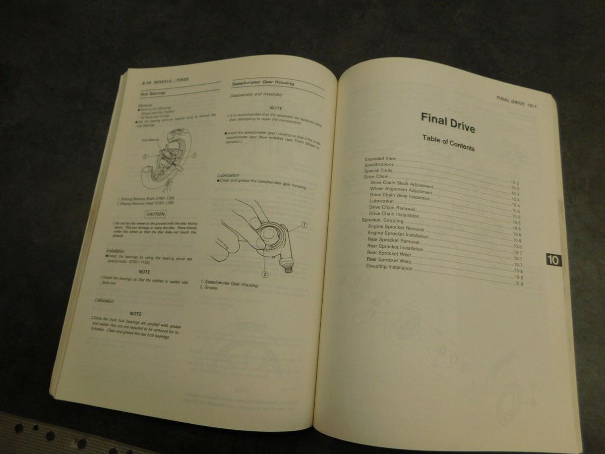 Kawasaki Ninja ZX-7 ZXR 750 Service Manual 1423 | eBay