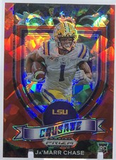 💥JAMARR CHASE ROOKIE 2021💥PRIZM CRUSADE RED CRACKED ICE💥PRIZM RC💥BENGALS🔥🔥