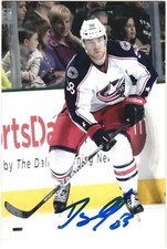 David Savard Autographed 4x6 Color Photo Columbus Blue Jackets White #58 B