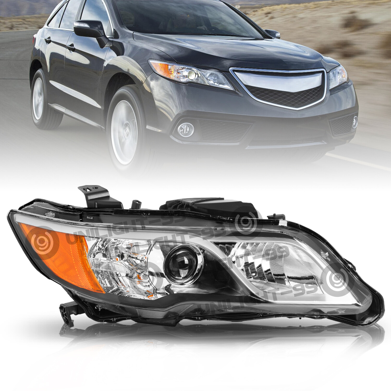 Garage-Pro Headlight Compatible With Acura Rdx 2013-2015 Rh Assembly Halogen- Capa In The Headlights &amp; Components Department At