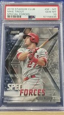 Mike Trout - 2018 Stadium Club Special Forces   PSA 10  