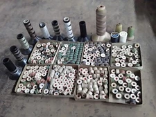 Large Lot of Spools & Bobbins Heavy Duty Upholstery Sewing Machine Thread