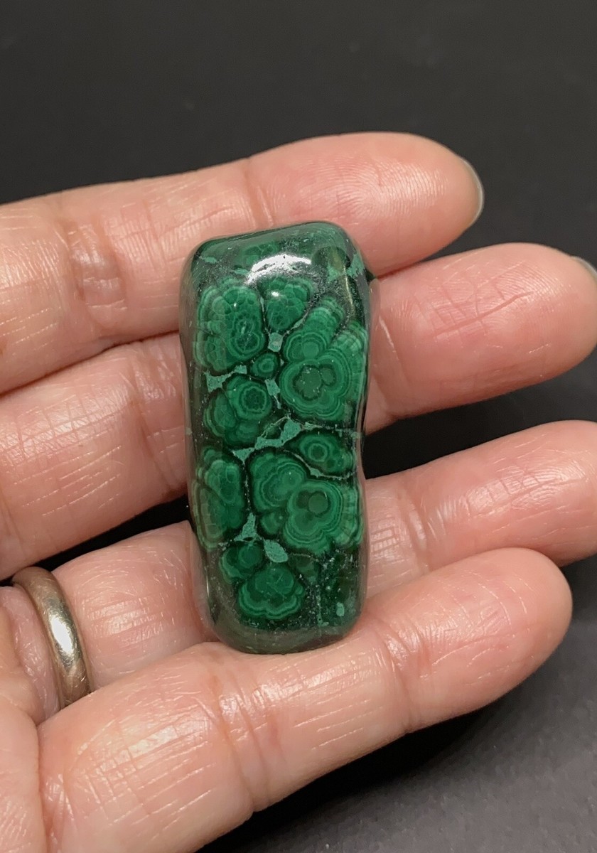 Malachite Polished Stone From Republic Du Congo 49g